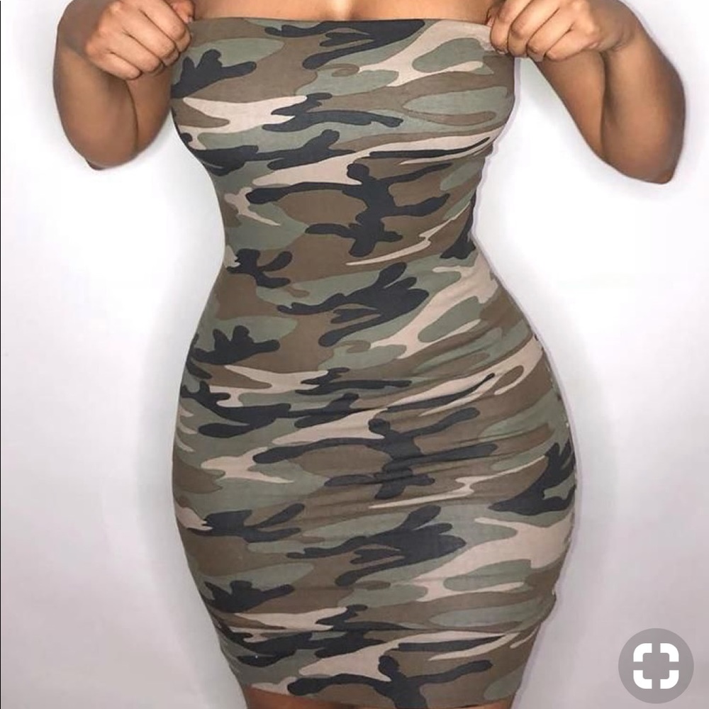 CAMO MINI DRESS